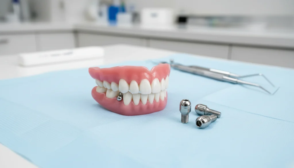 عکس شاخص | مقایسه دندان مصنوعی متحرک سنتی با اوردنچرها (دندان مصنوعی ثابت مبتنی بر ایمپلنت).